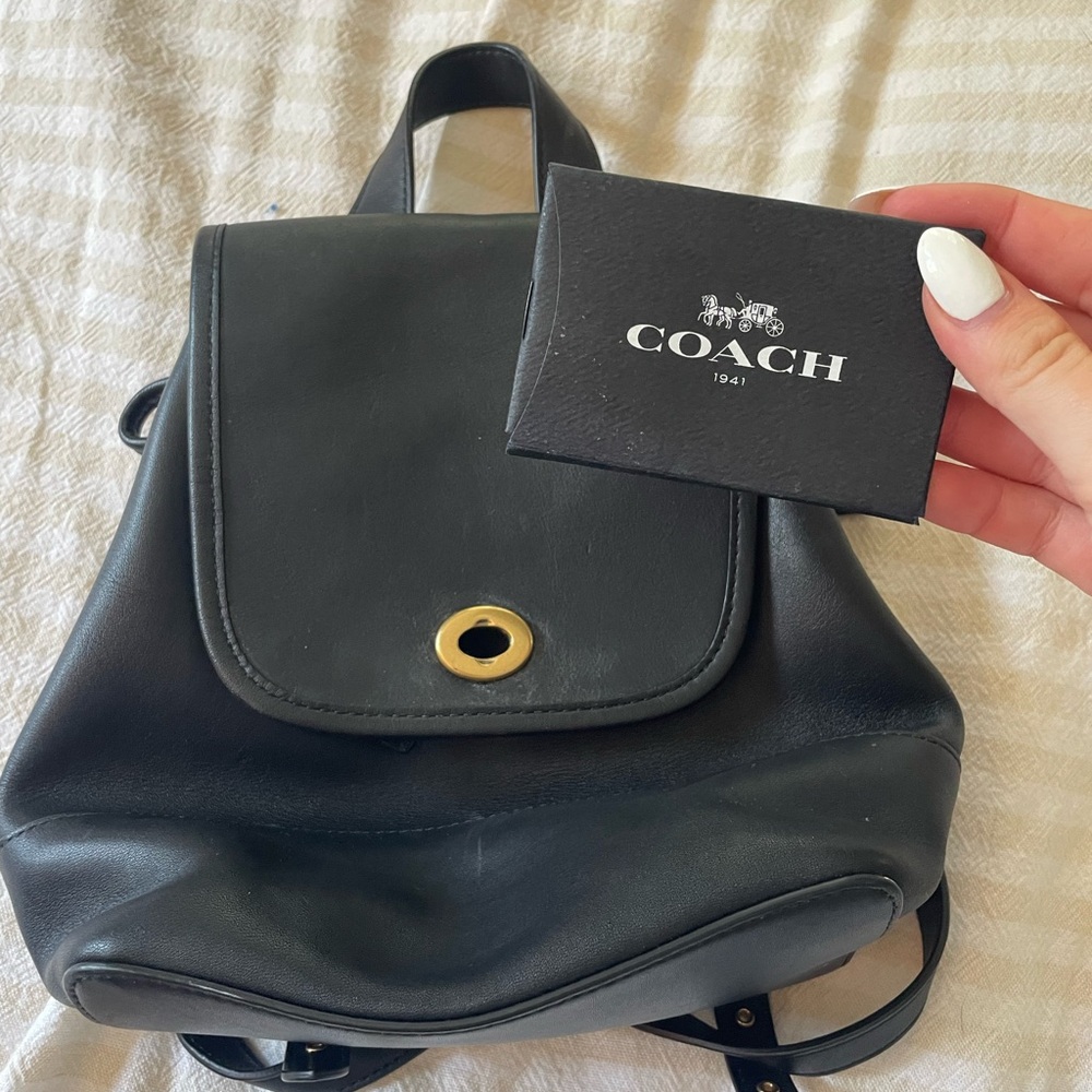 Coach Black Leather Bag